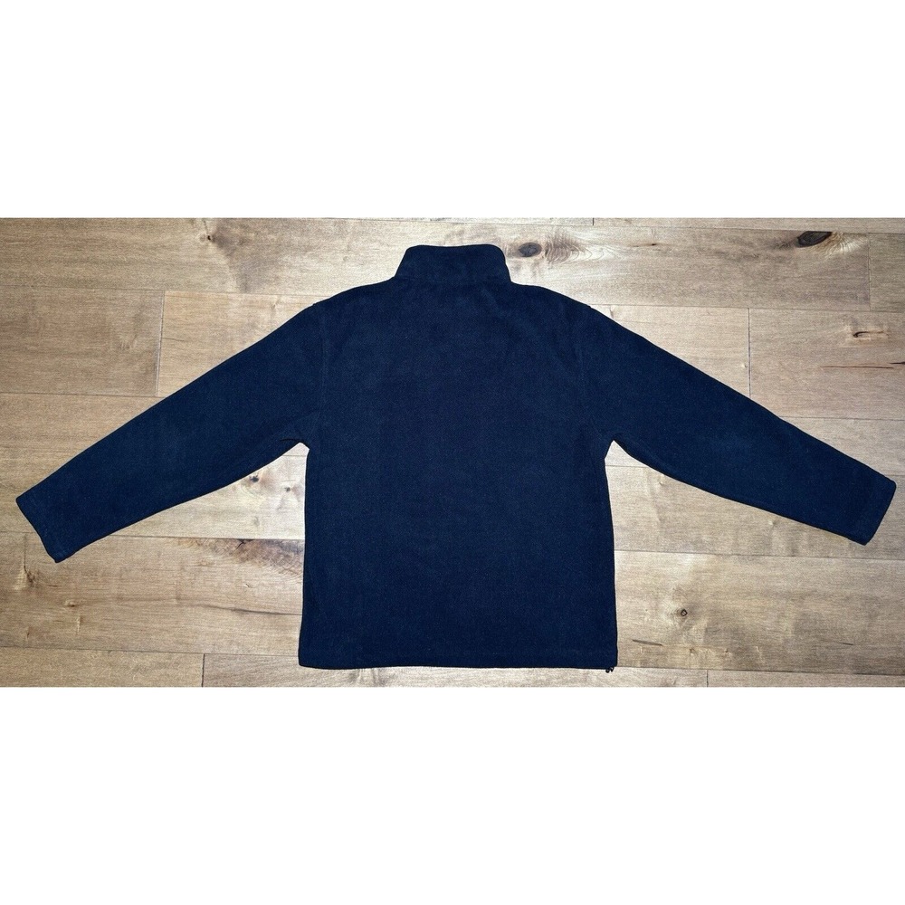 Men's‎ New Balance Full Zip Fleece Jacket Chest Pocket Black/Red Large #130893 - Picture 2 of 5